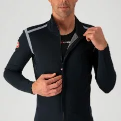 Chaqueta Castelli Perfetto Gore-Tex Infinium Rosso Corsa Color LIGHT BLACK/SILVER REFLEX